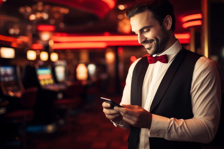 মোবাইলে six6bet স্লটস গেম খেলার ধাপ ও স্পিন বাটন ইন্টারফেস